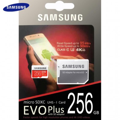 SAMSUNG Micro SDcard 256GB Class10 EVO Plus (U3 95MBs).jpg